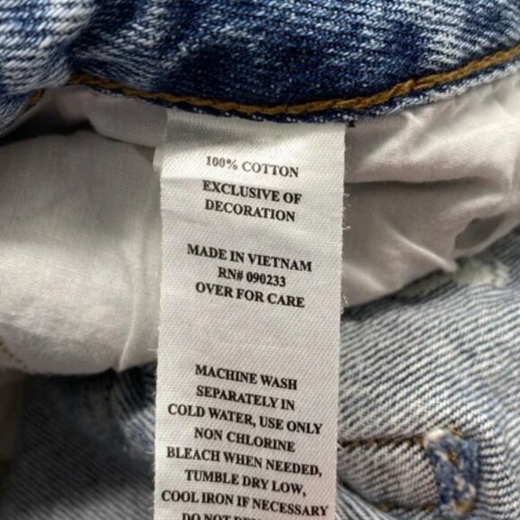 Playboy x Pacsun Raining Bunnies Sz 27 90’s Boyfriend Drop Hem Jeans 100% Cotton - Picture 7 of 8